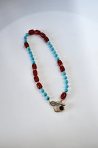 Collier Turquoise & Cornaline