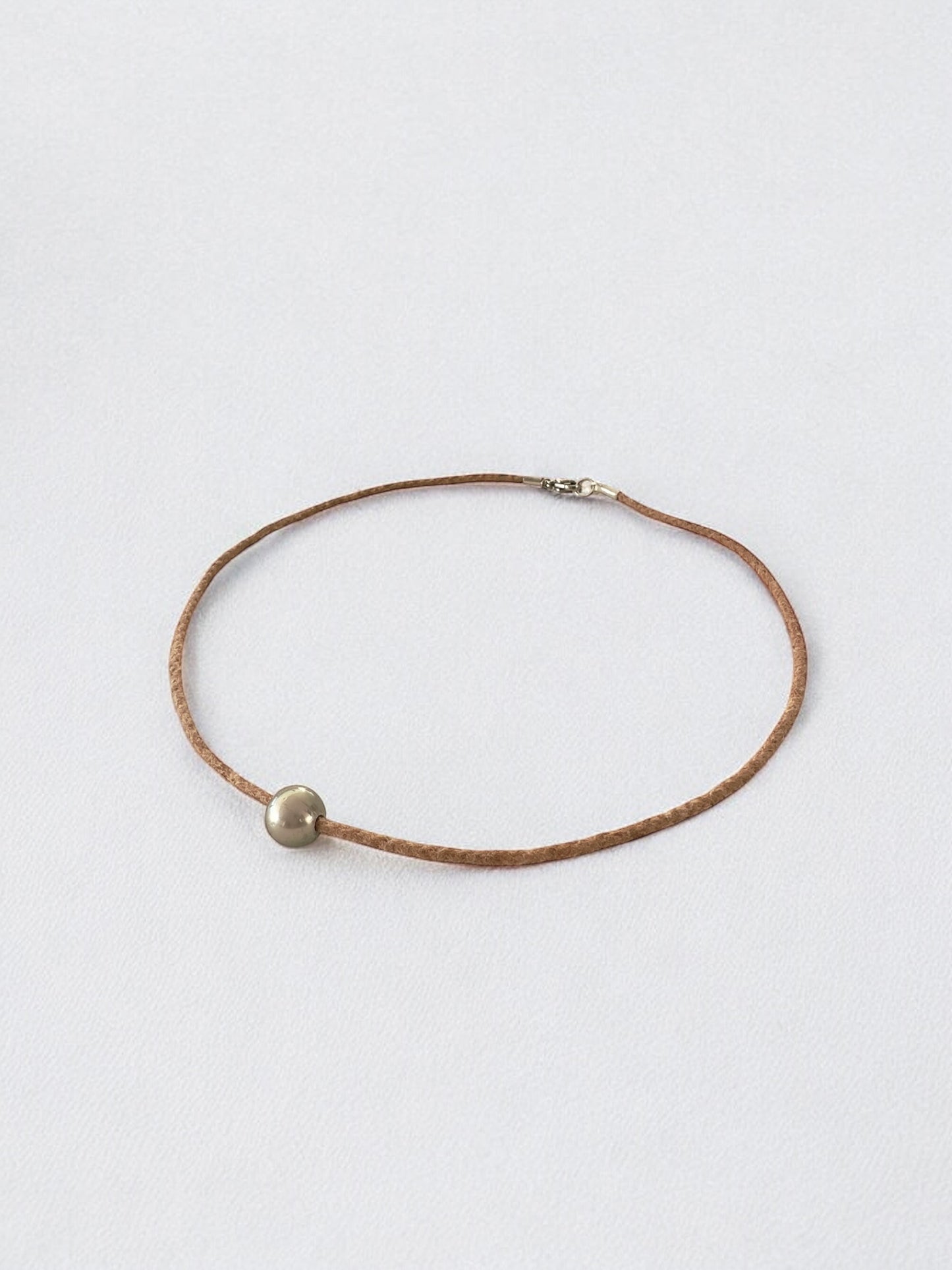 Collier perle de Tahiti sur cordon