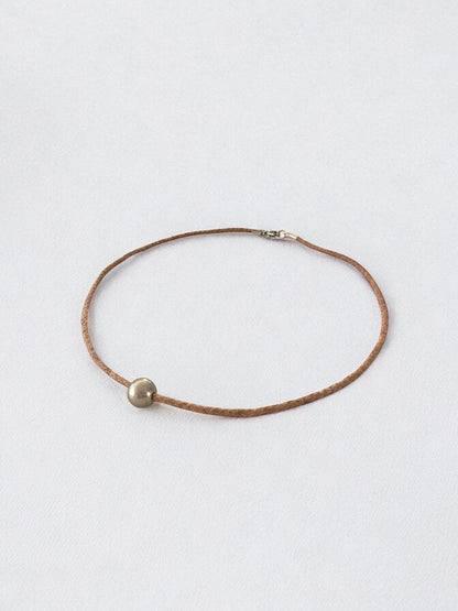 Collier perle de Tahiti sur cordon