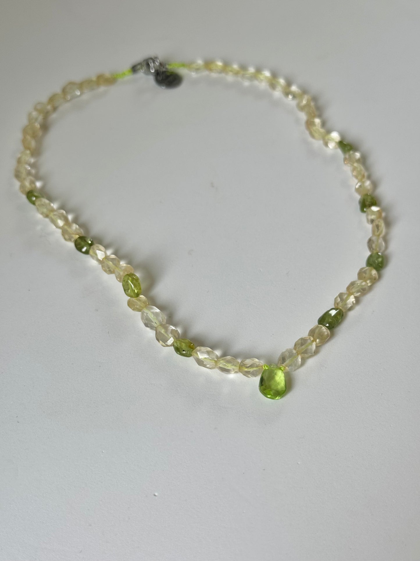 Collier Citrine & Péridot