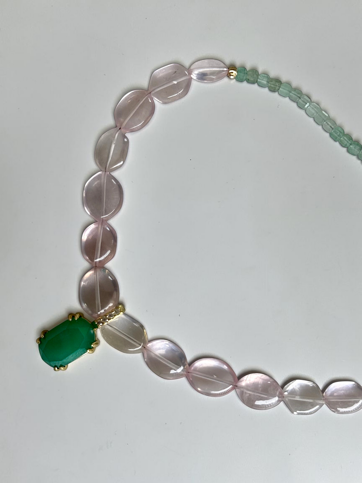 Collana MultiQuarzo e Giada — La saggezza del cuore