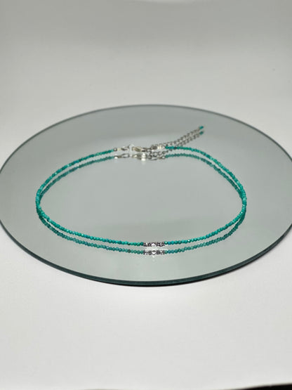 Colliers de pierres naturelles, Turquoise, Obsidienne, Aigue-Marine, Howlite, Goldstone