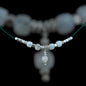 Collier de soie et Pierre de Lune
