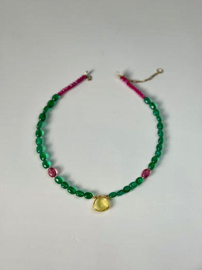 Collier Onyx & Agate – Ancrage et Harmonie