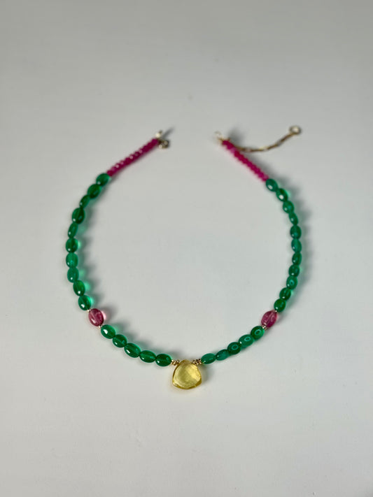 Collier Onyx & Agate – Ancrage et Harmonie