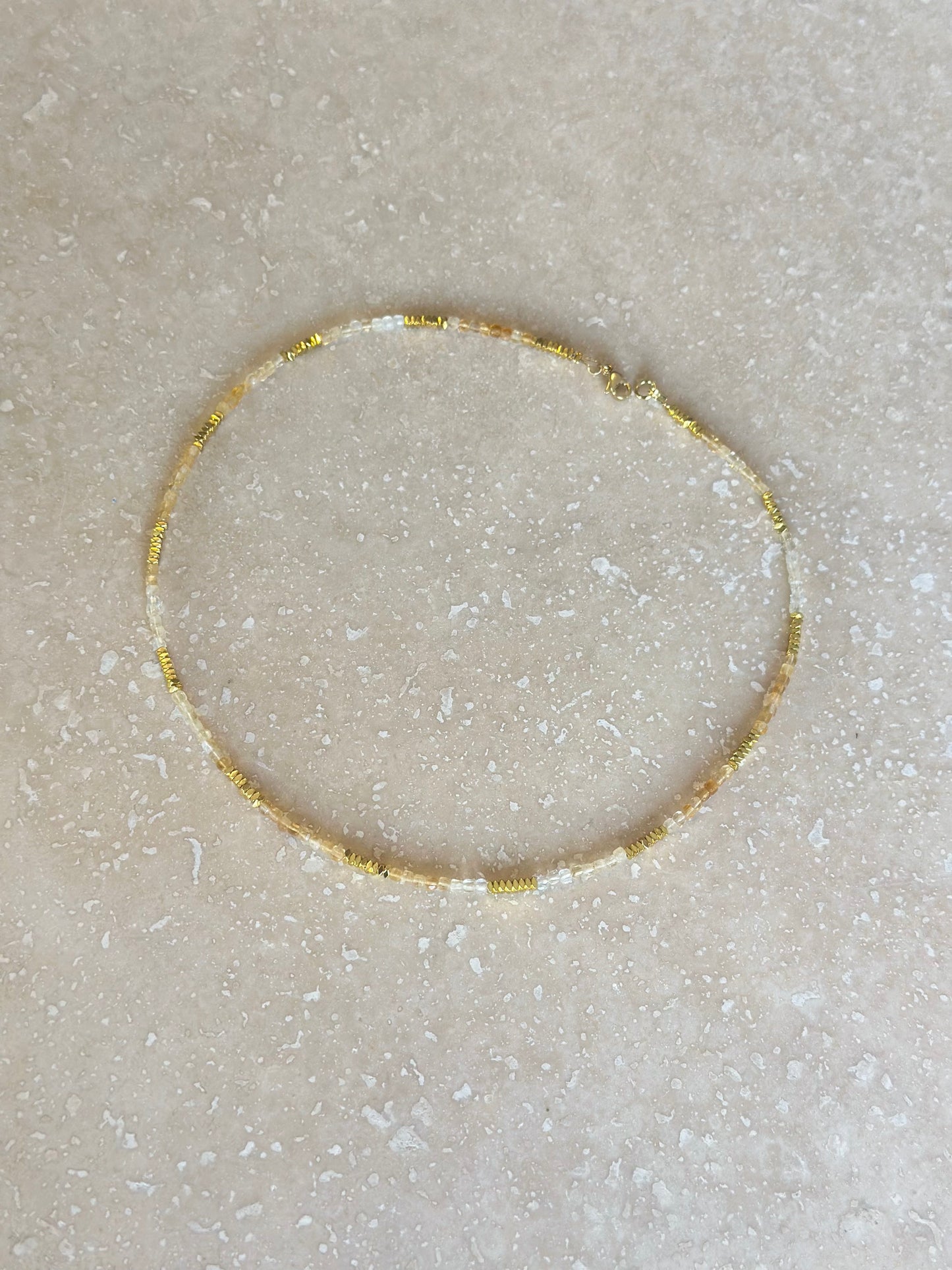 Collier Citrine — Éclat solaire