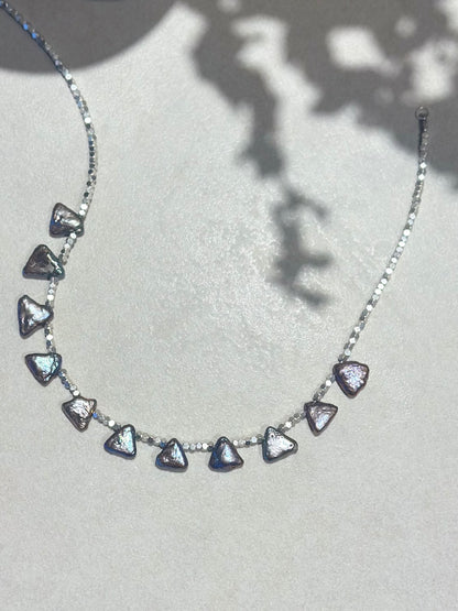 Collier perles de culture noires