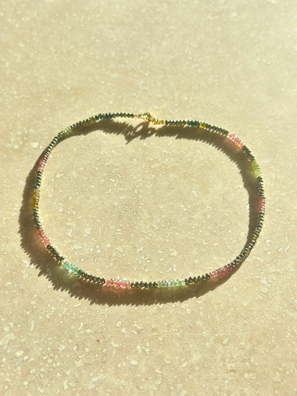 Collier Tourmaline melon d’eau