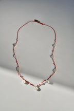 Collier Pierre de lune sur soie