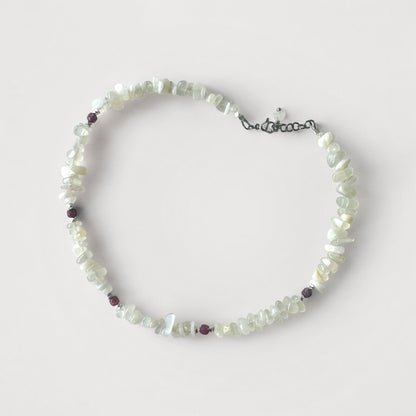Collier Pierre de Lune et Tourmaline