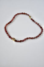 Collier Quartz fraise & Zirconium — La joie à l’état pur