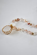 Collier Quartz ferrugineux & Lave