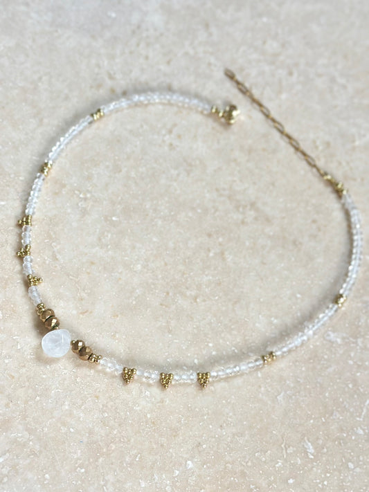 Collier Cristal de Roche – Clarté et vibration