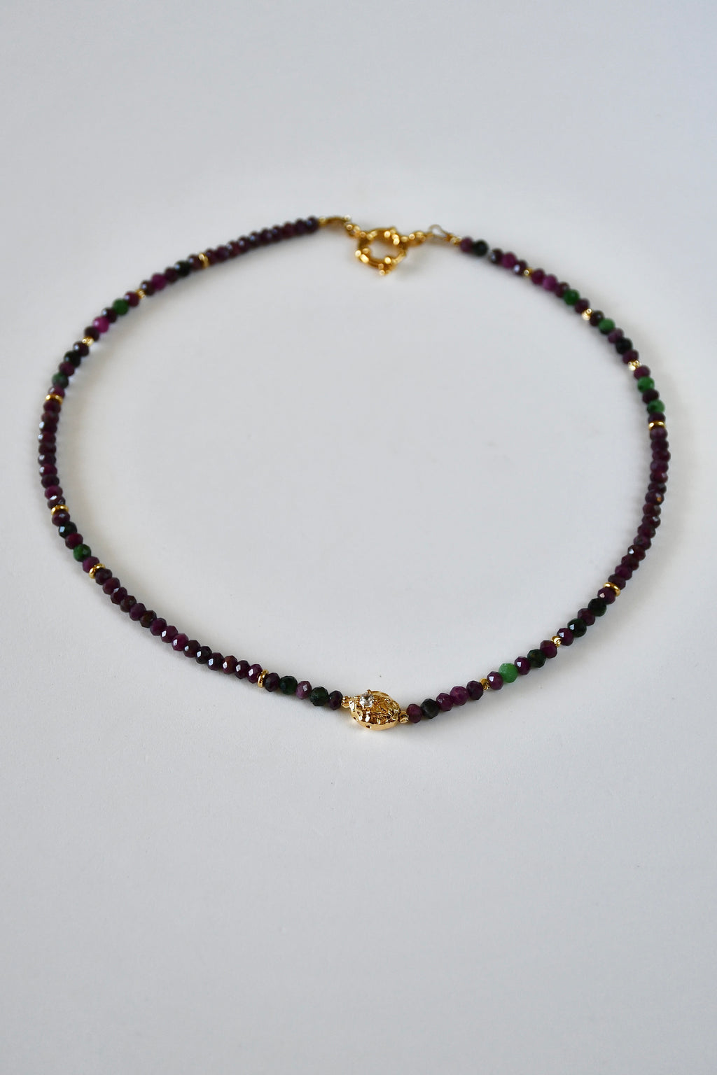 Collier Rubis — Force, Passion & Présence