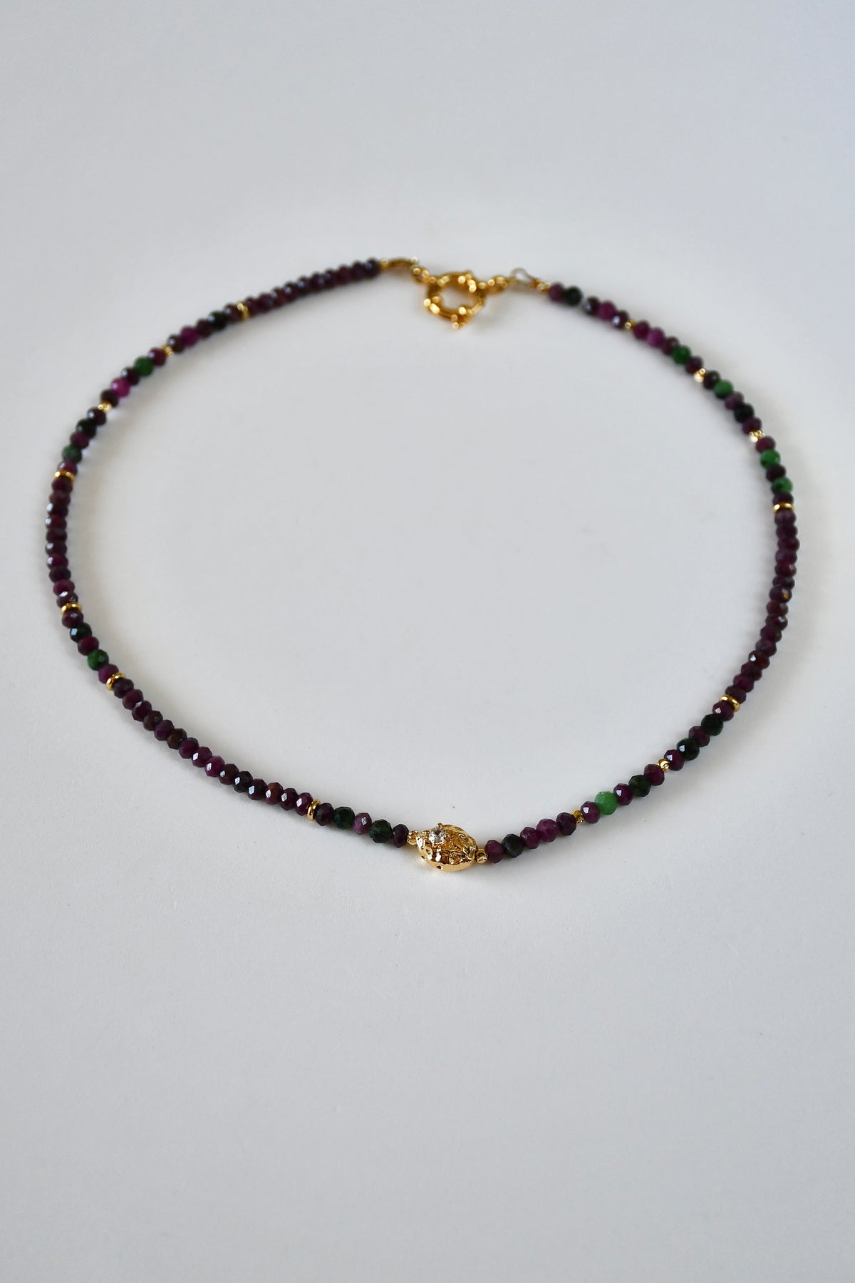 Collier Rubis — Force, Passion & Présence