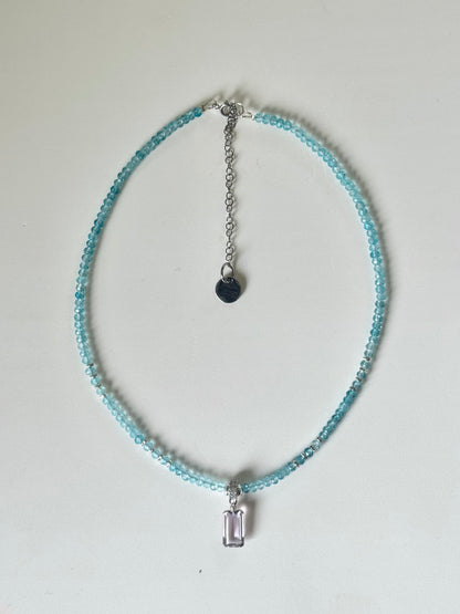 Collier Amétrine & Topaze