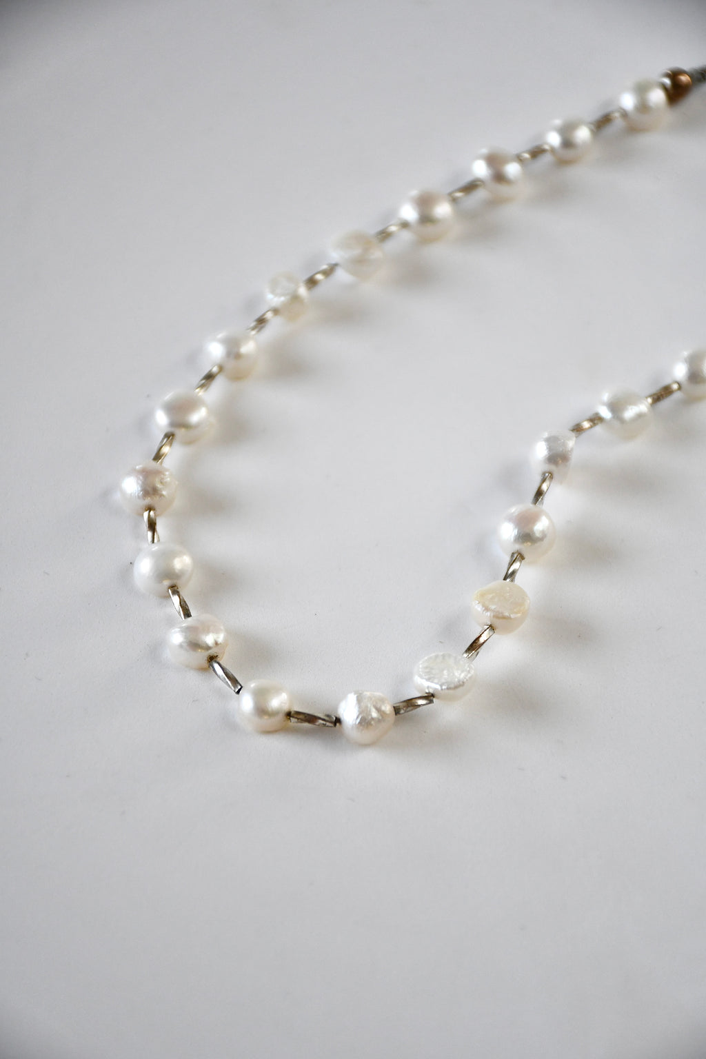 Collier perles d’eau douce et argent