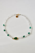 Collana Cristallo di rocca & Onice