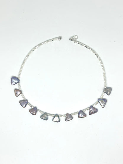 Collier perles de culture noires