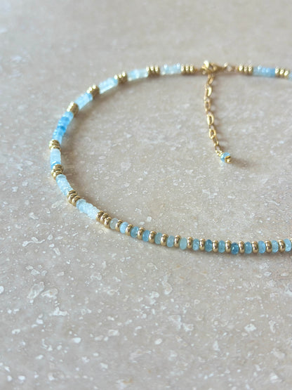 Colliers Aigue-marine – Sérénité et Communication