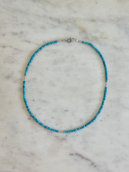 Collier Howlite turquoise & Argent 925 — La paix qui n’a pas besoin de se justifier