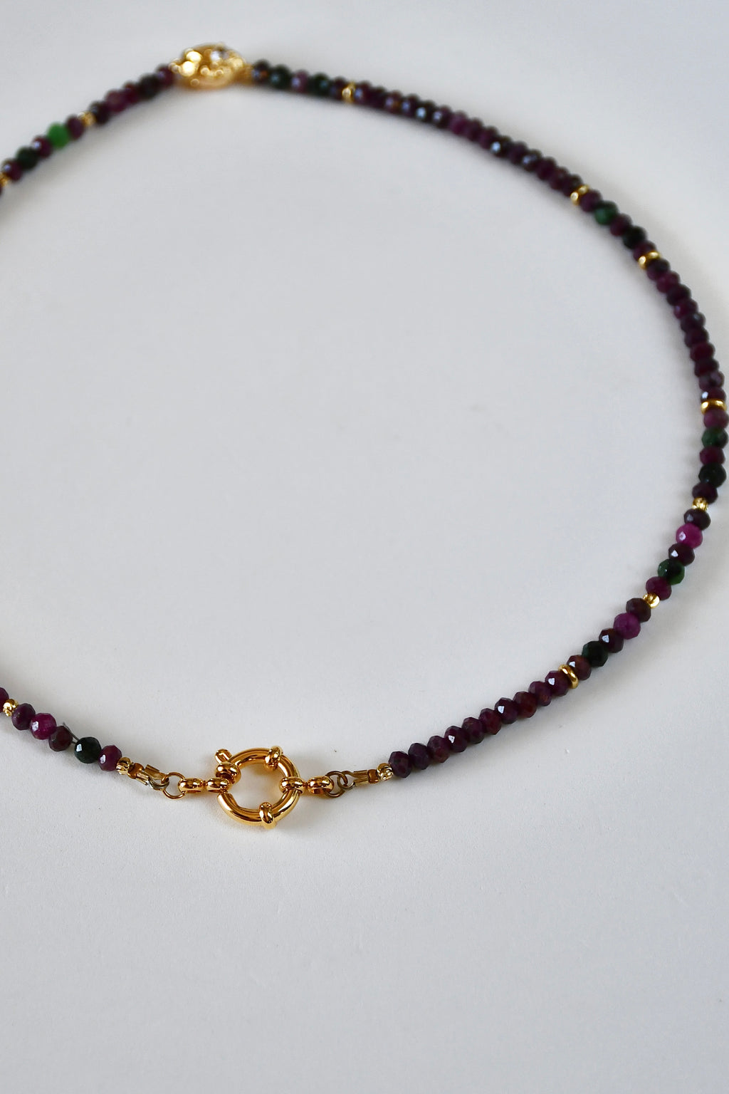 Collier Rubis — Force, Passion & Présence