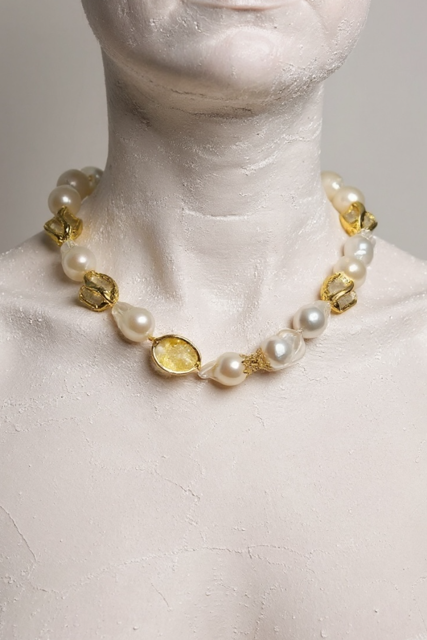 Collier perles d’eau douce — Baroque
