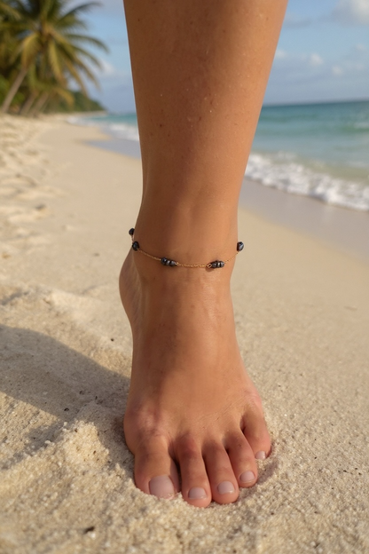 Chevillère / Collier Keishi d’eau douce