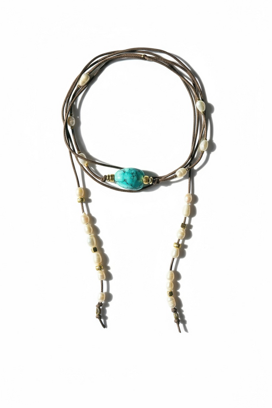 Collier Turquoise & Perles d’eau douce
