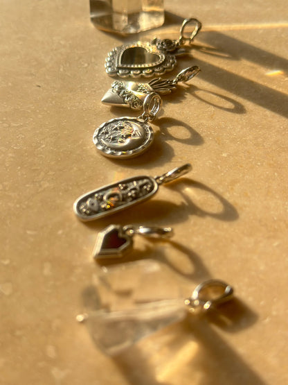 Pendentifs Zamak argent vieilli