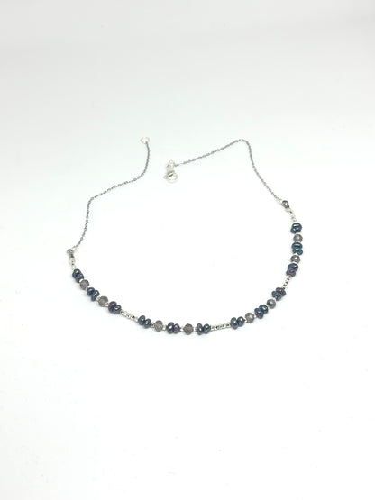 Collier quartz fumé & keishi — Ancrage & Clarté