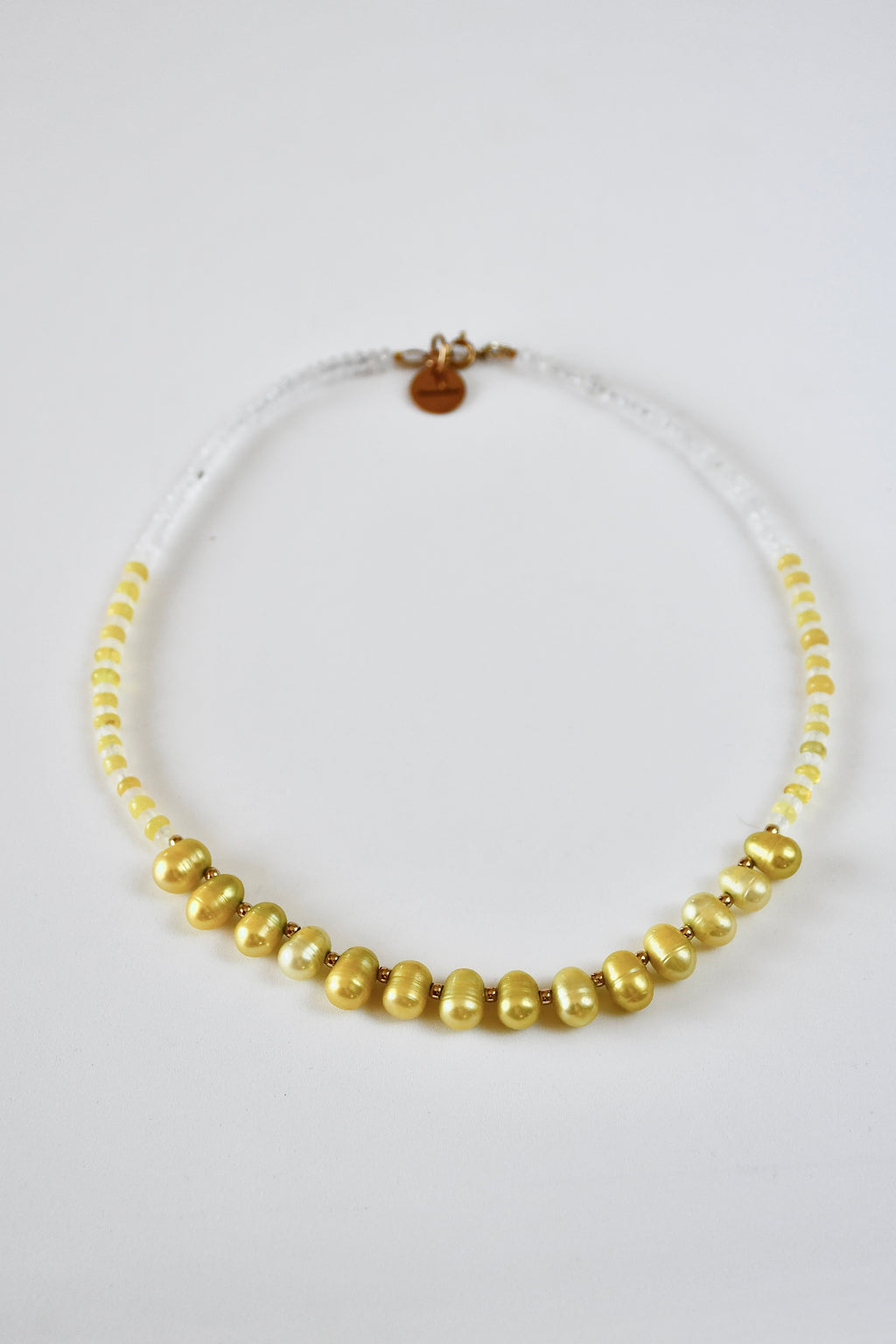 Collier Opale Éthiopienne, Perles d’eau douce & Cristal de roche