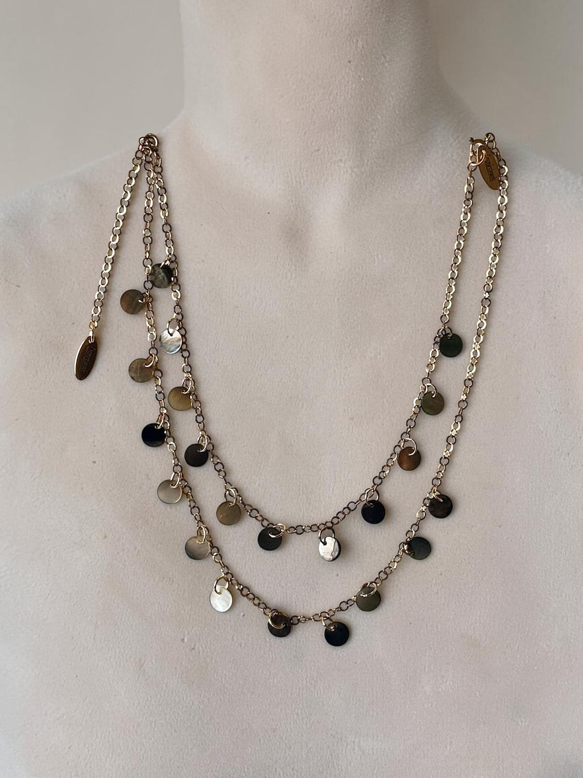 Set collana + cavigliera in madreperla