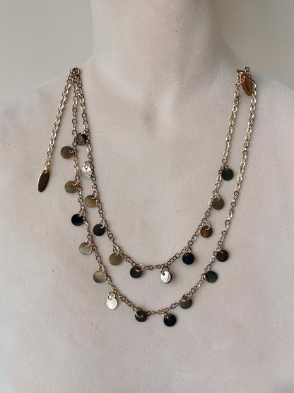 Ensemble collier + bracelet de cheville nacre