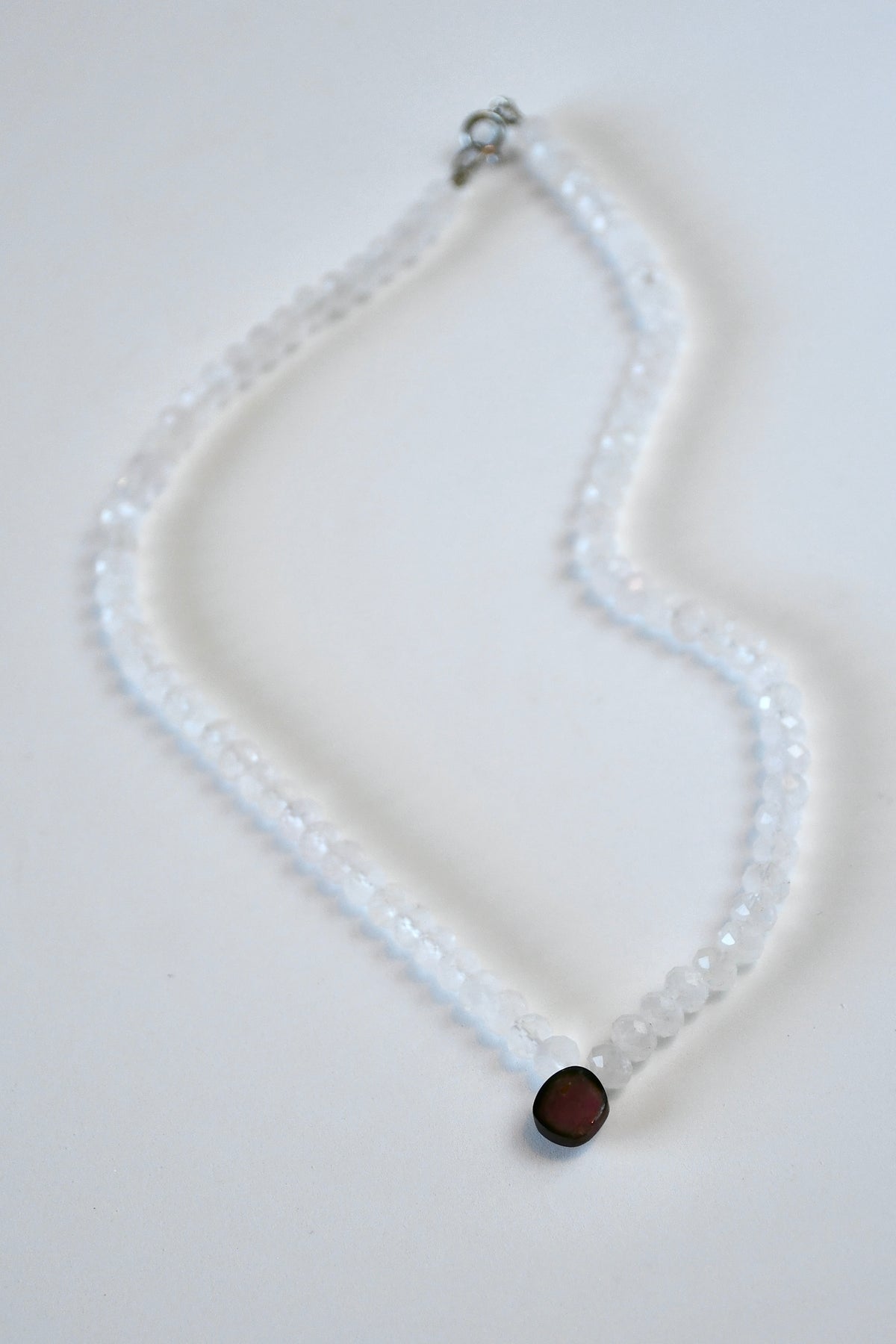 Collier Quartz rose & Tourmaline melon d’eau — Harmonie du cœur et douceur intérieure