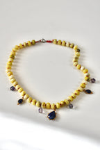 Collier Charms Tuquoise jaune & Lapis Lazuli