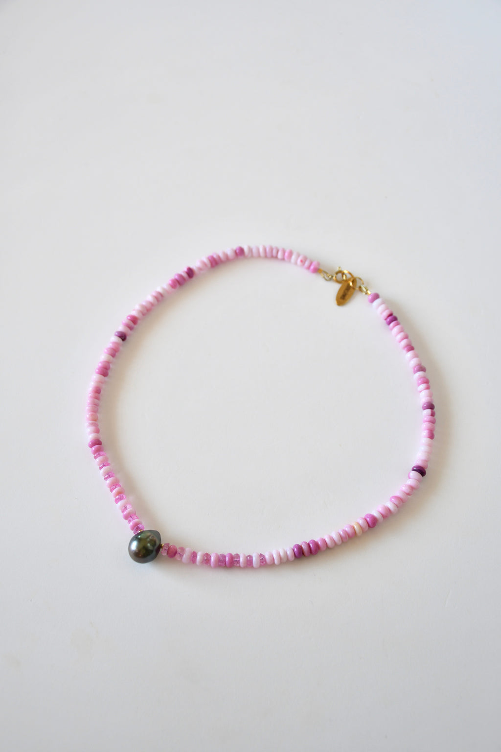 Collana Perle di Tahiti, Opale e Topazio