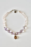 #158 Collana Ametrino, Ametista & Quarzo rosa