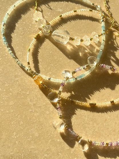 Collier Citrine et Hématite – Vitalité et Ancrage