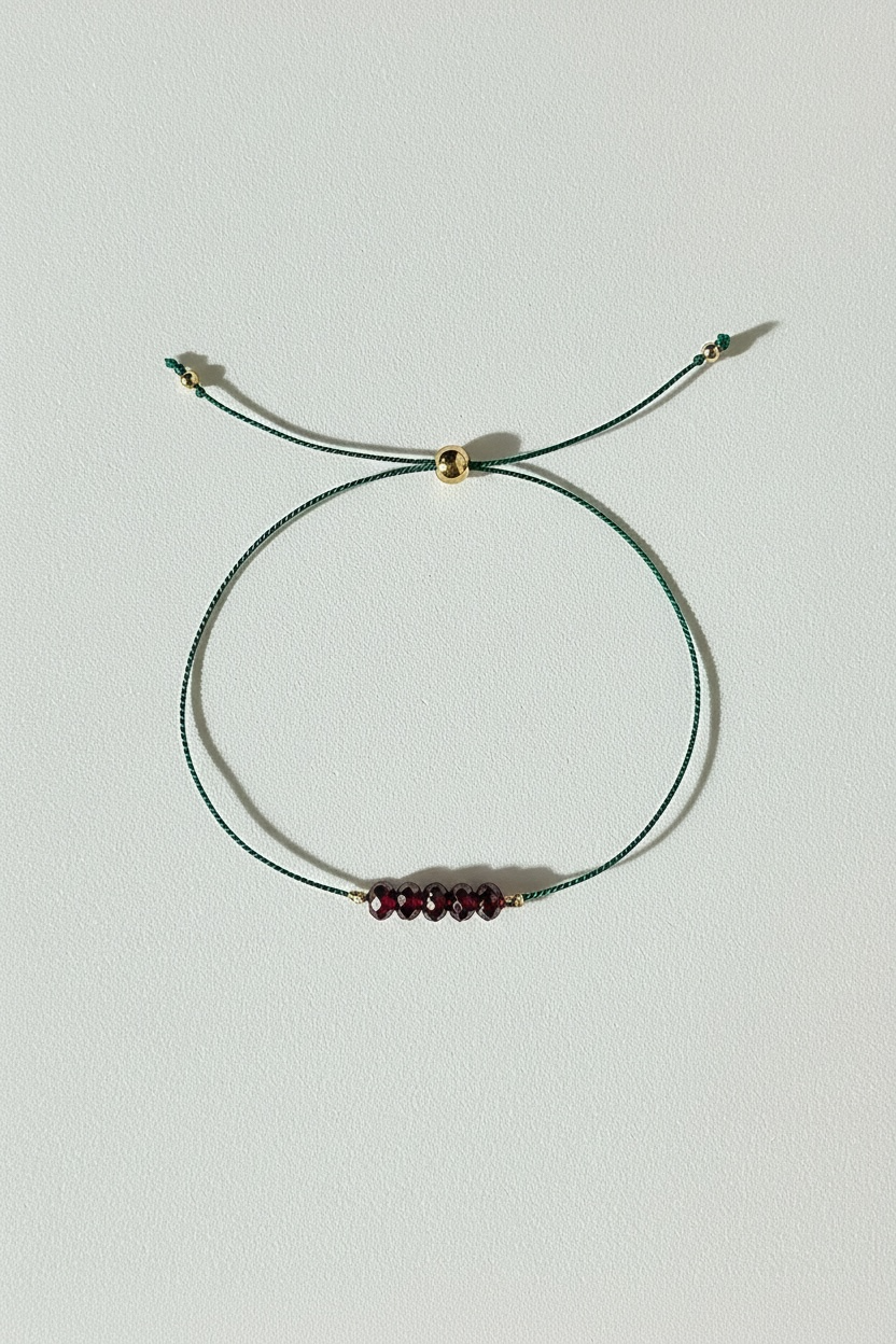 Divers bracelets sur fil de soie
