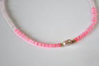Collier Opale Éthiopienne, Perle d’eau douce & Quartz rose