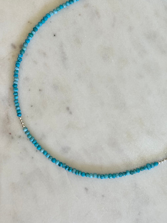 Collier Howlite turquoise & Argent 925 — La paix qui n’a pas besoin de se justifier