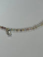 Collier Opale de feu & Fluorite