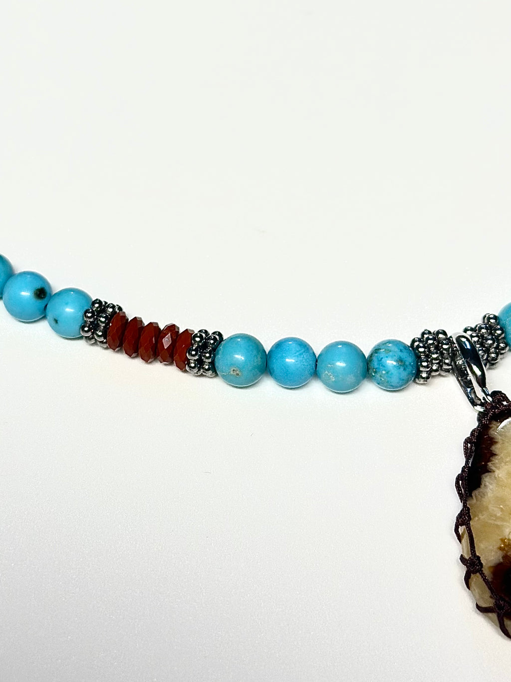Collana Diaspro rosso e Turchese