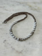 Collier Quartz fumé & Perles d’eau douce  — La Profondeur Sereine