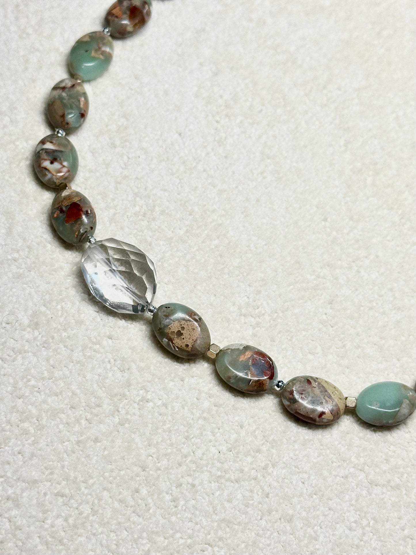 Collier AquaTerra & Cristal de Roche