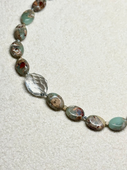 Collier AquaTerra & Cristal de Roche