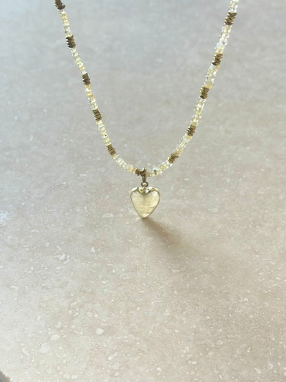 Pendentifs cœur en pierres naturelles