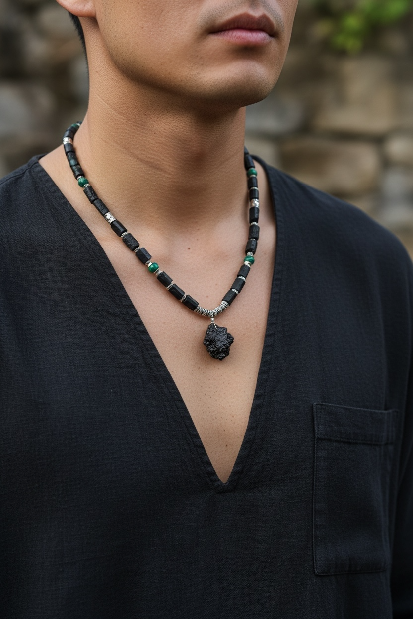 Tourmaline Noire & Malachite — Protection et Pouvoir de décision