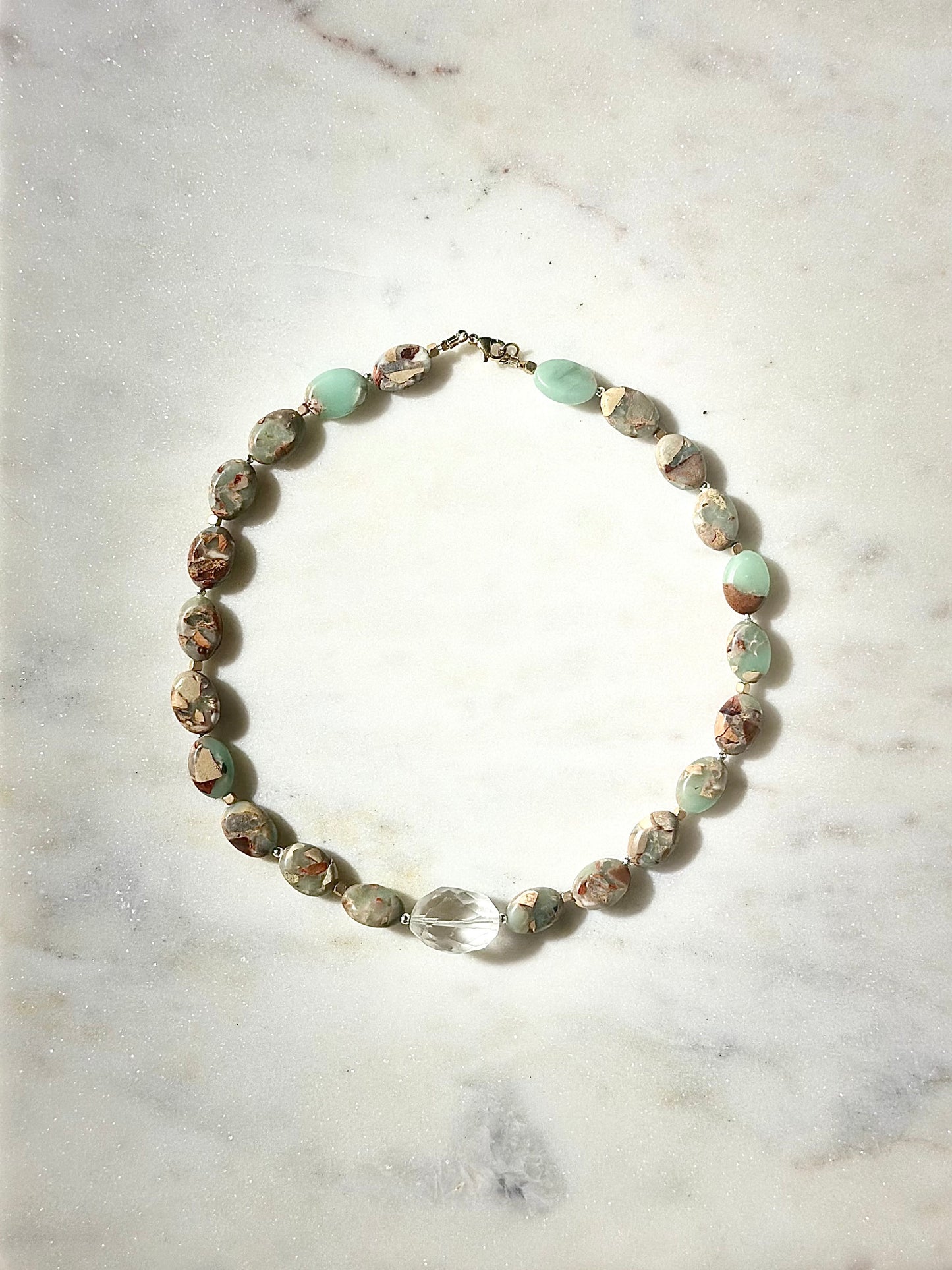 Collier AquaTerra & Cristal de Roche